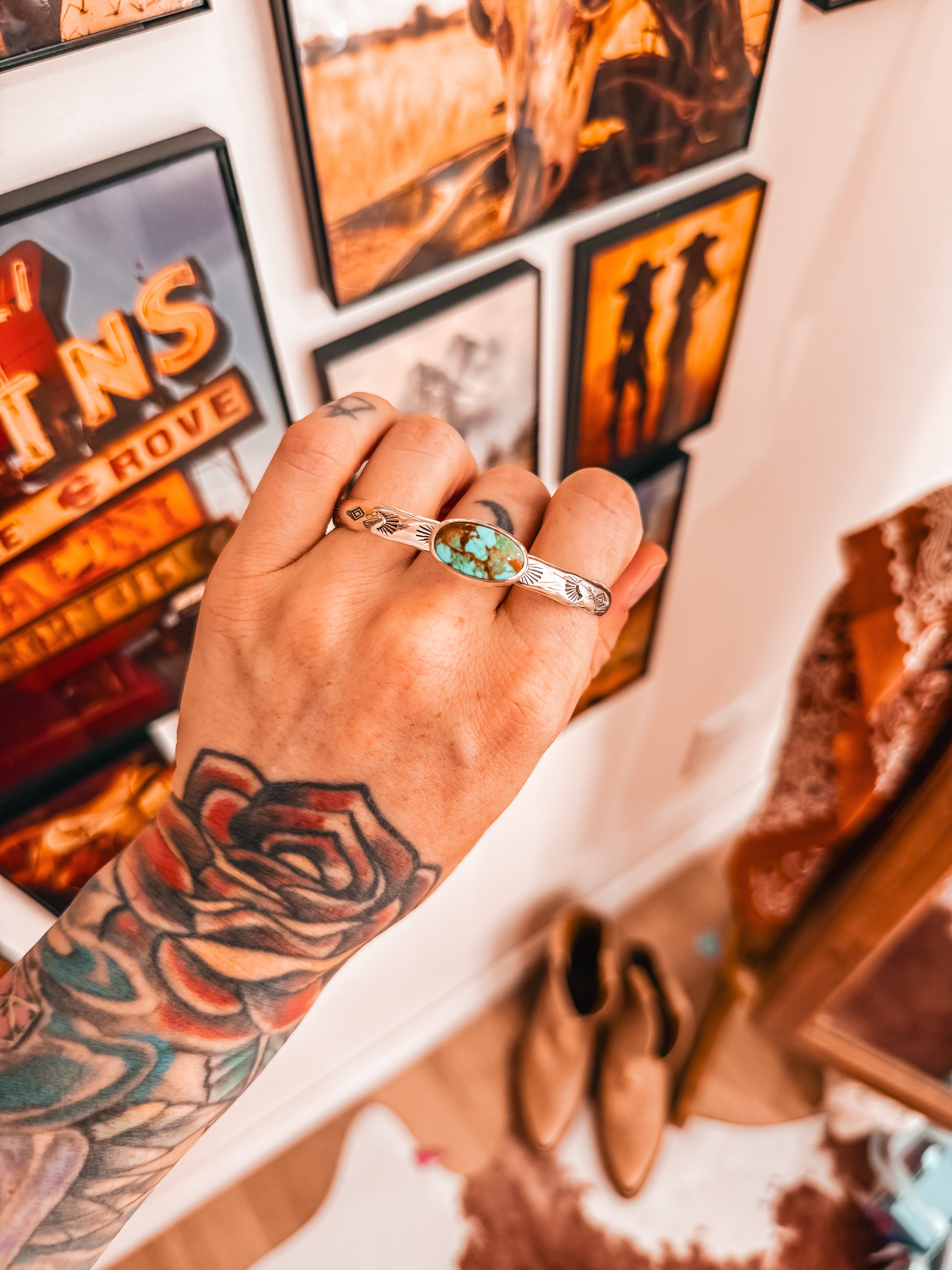 King Manassa Stamped Cuff (S/M)