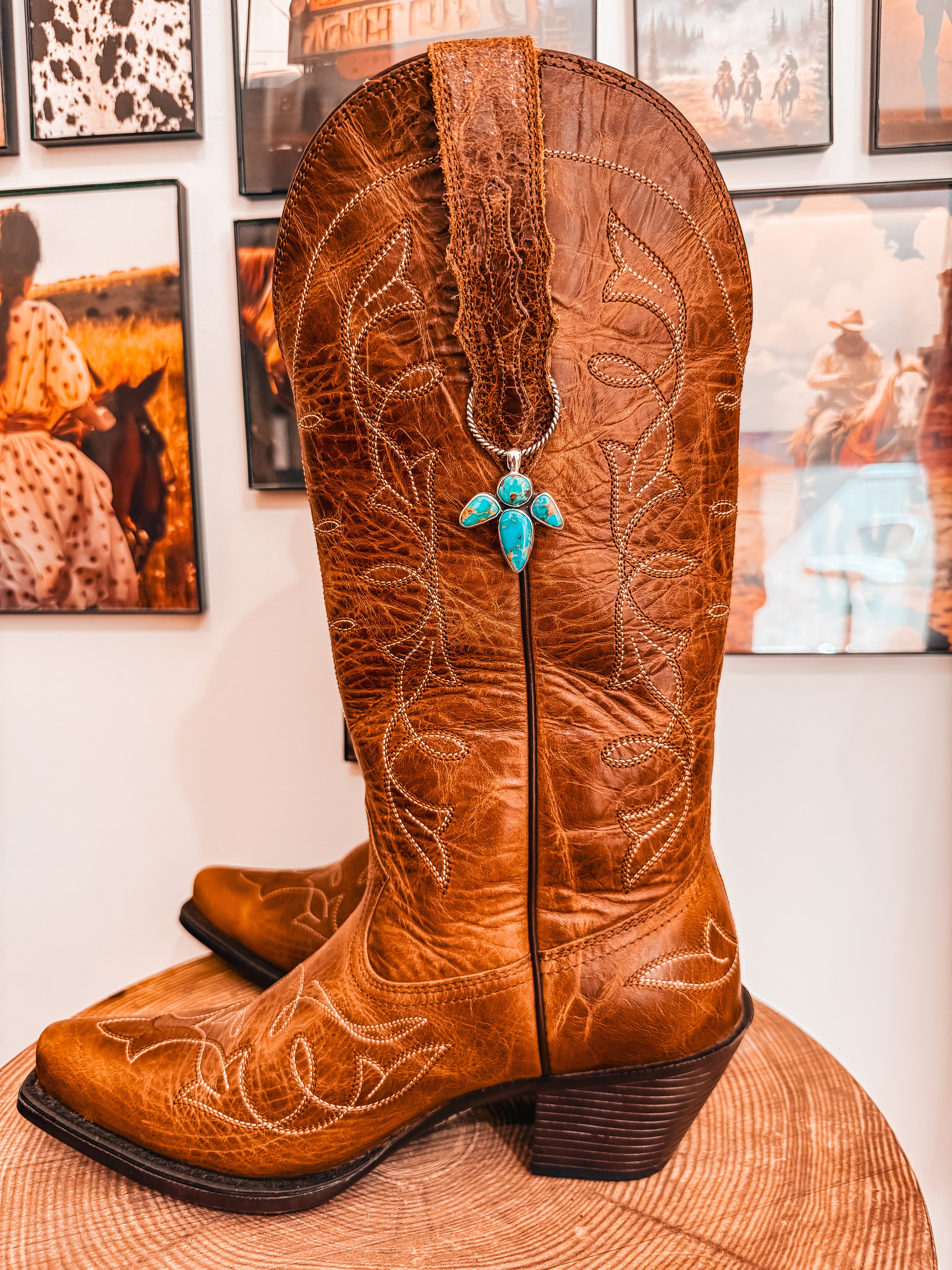 Turquoise Boot Charm