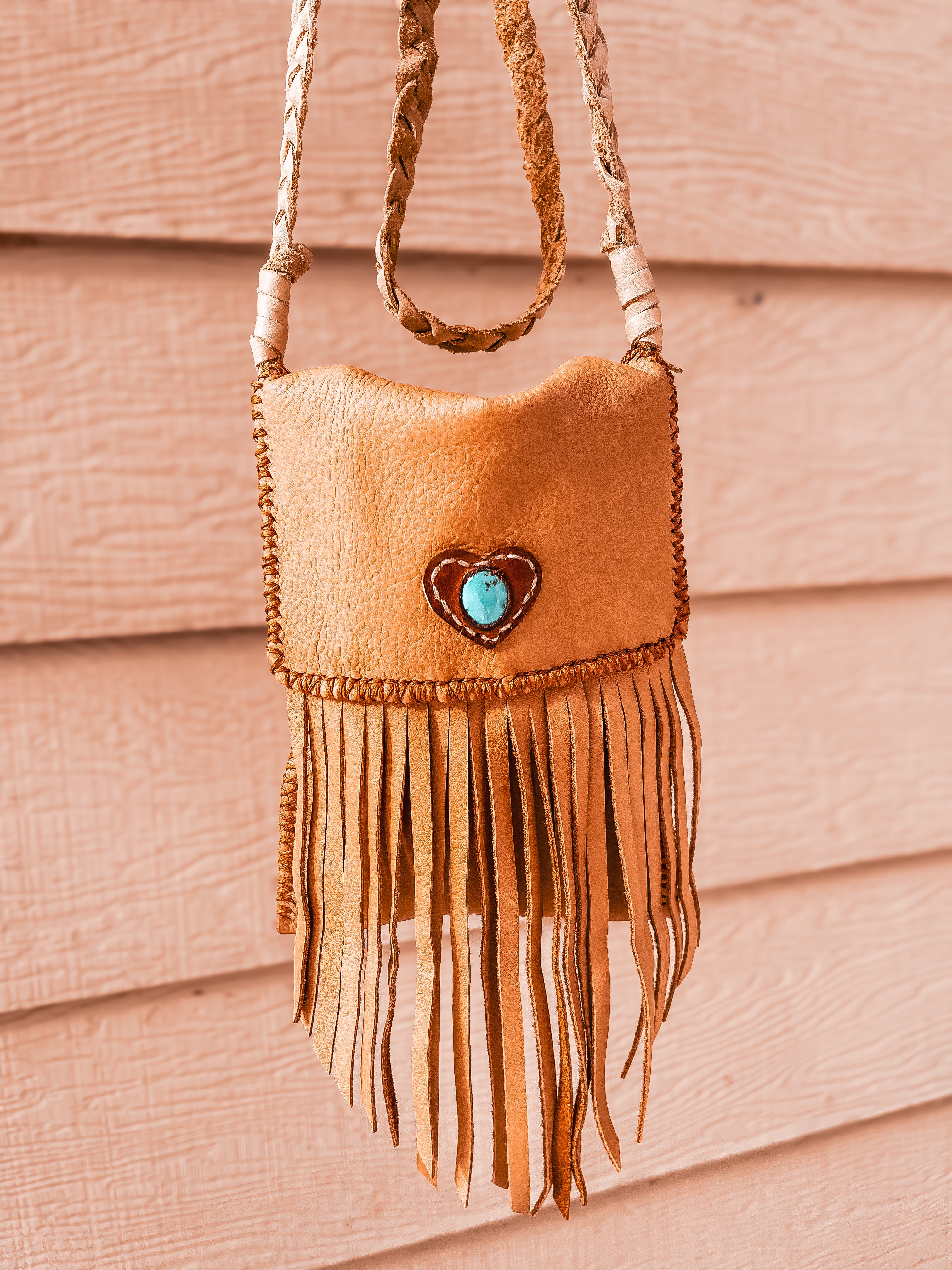 Lovers Festival Bag – Handcrafted Leather & Turquoise Elegance