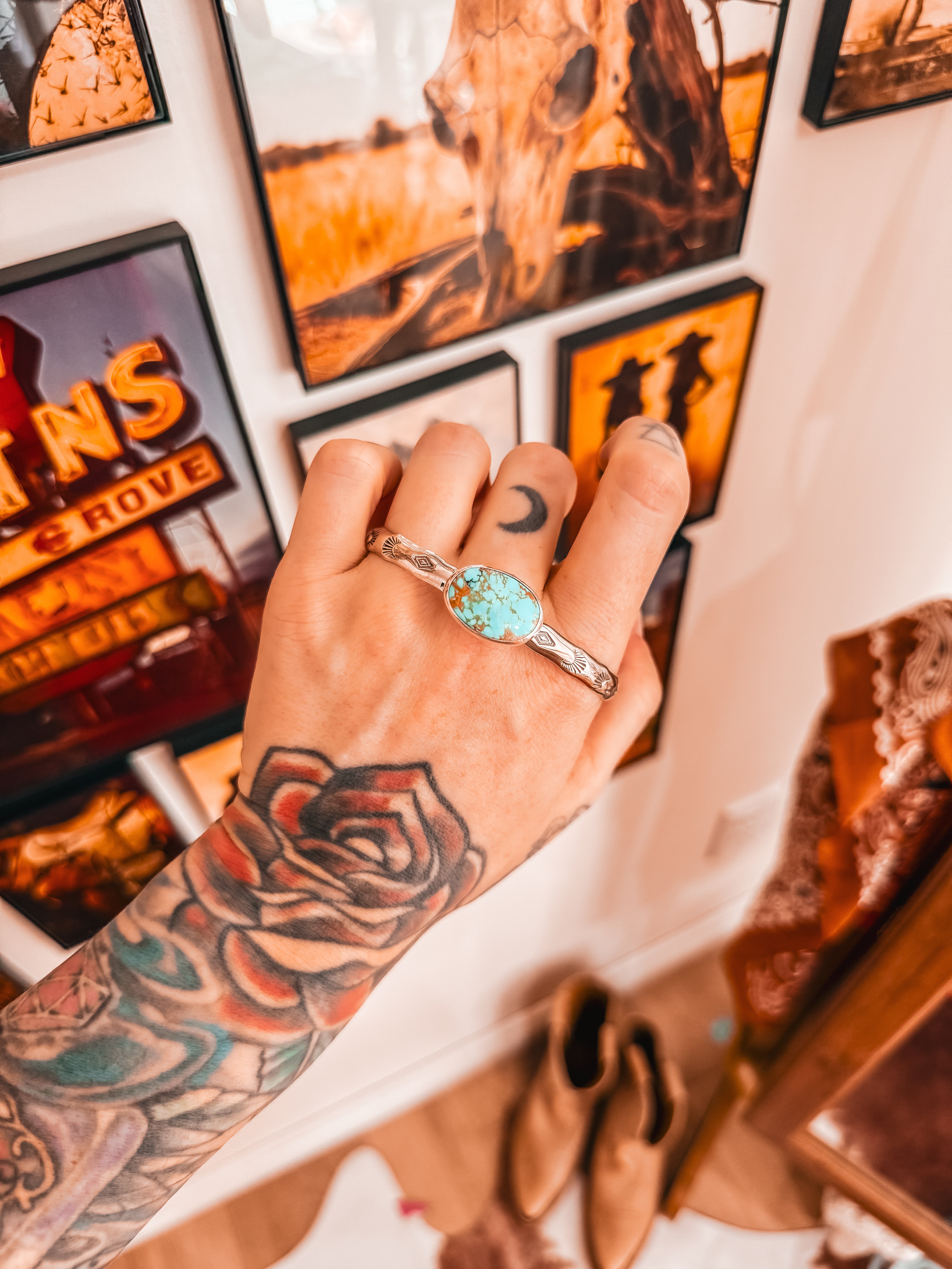 King Manassa Stamped Cuff (M/L)