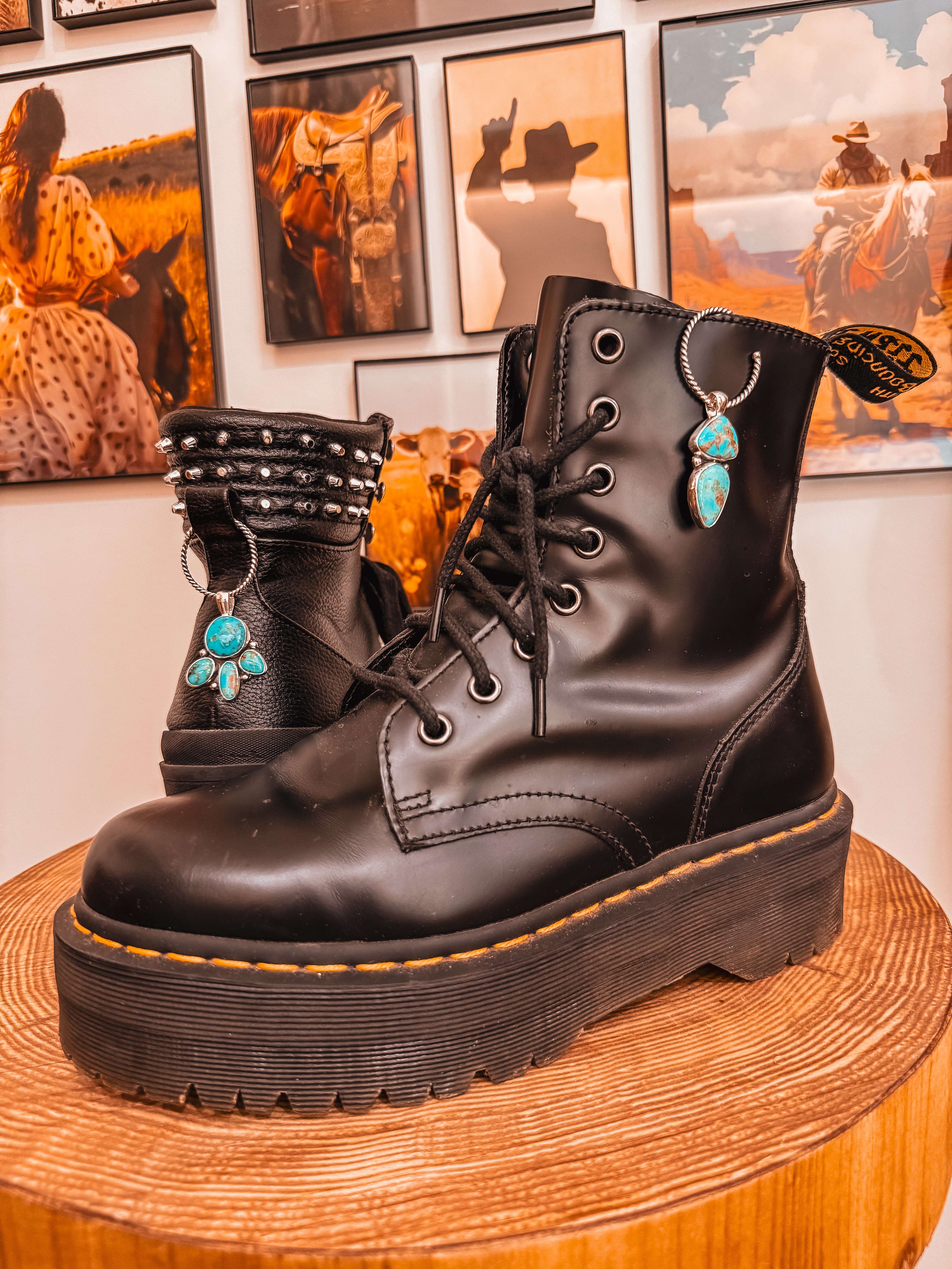 Turquoise Boot Charm