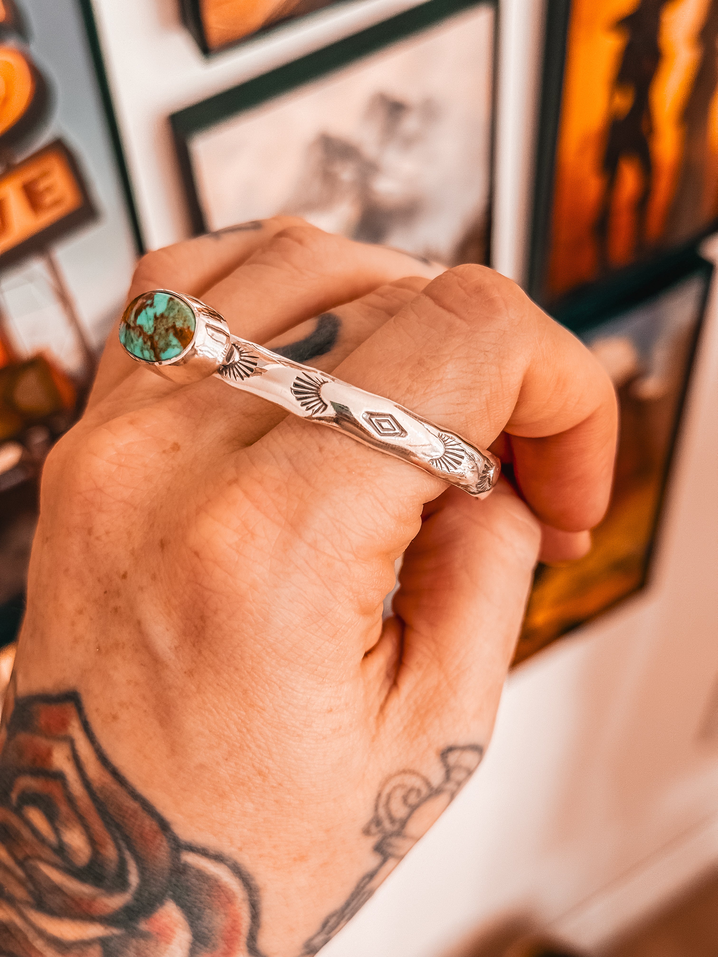 King Manassa Stamped Cuff (S/M)