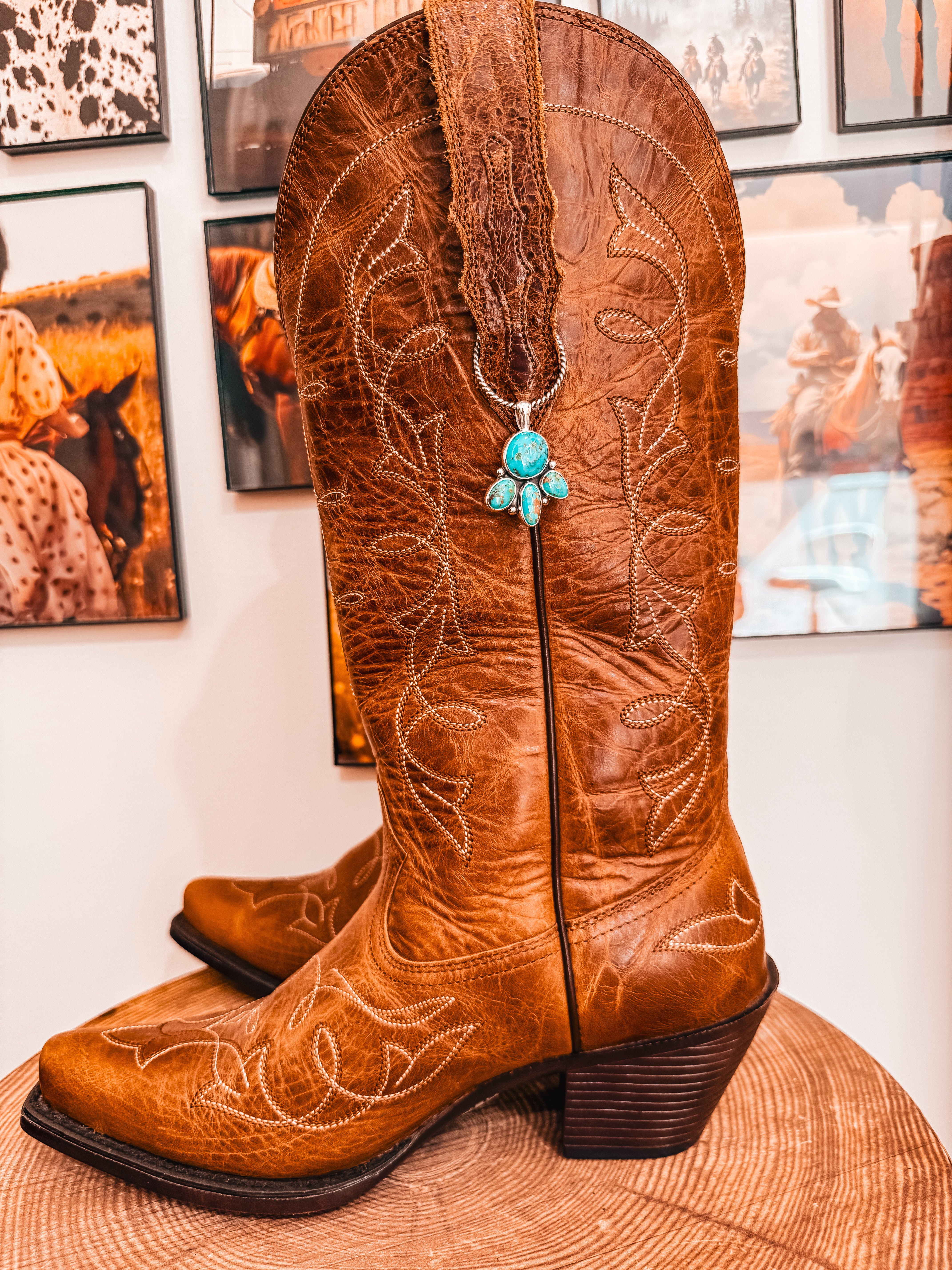 Turquoise Boot Charm