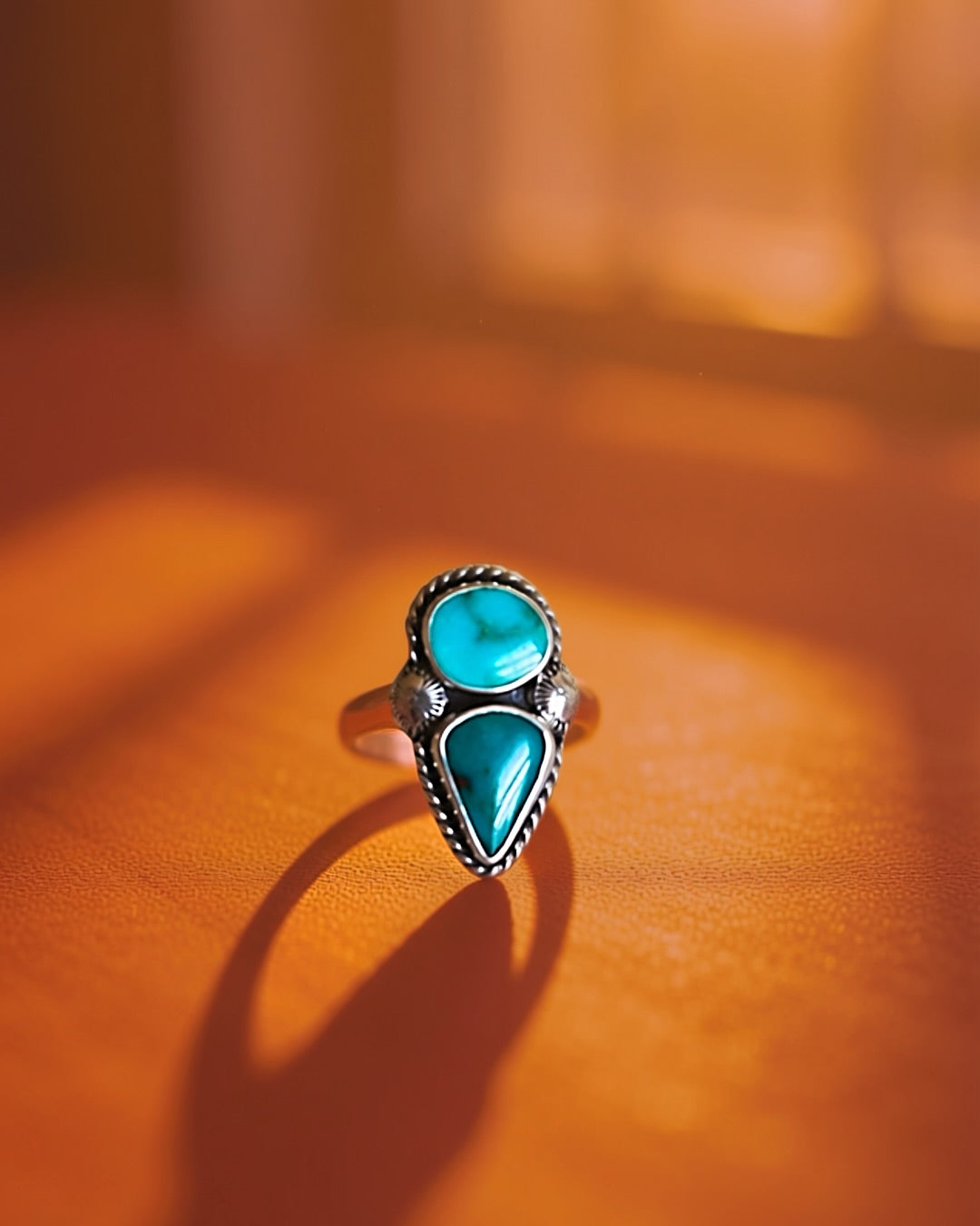 Renegade Ring in Sierra Bella Turquoise (size 6.5)