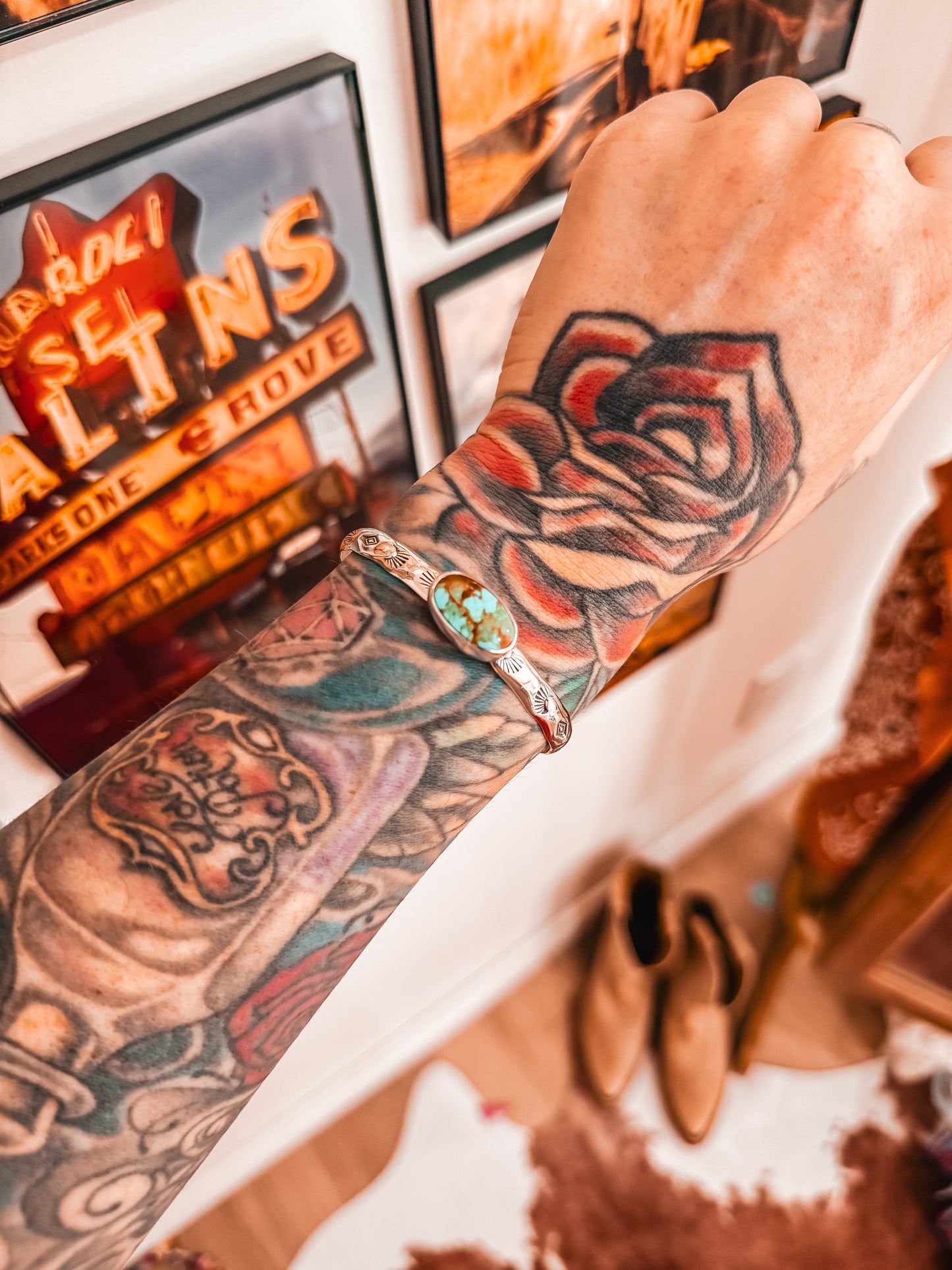 King Manassa Stamped Cuff (S/M)