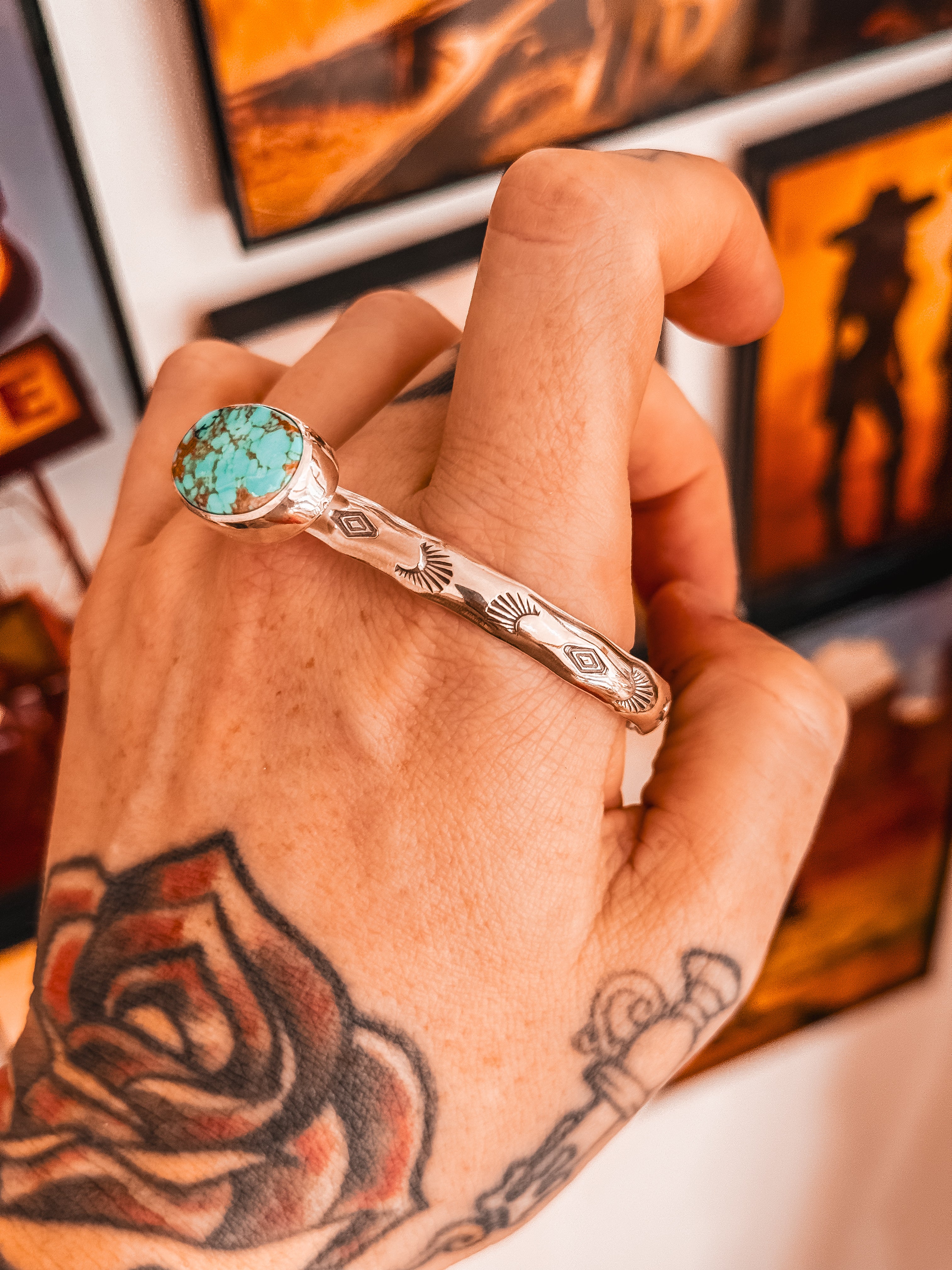 King Manassa Stamped Cuff (M/L)