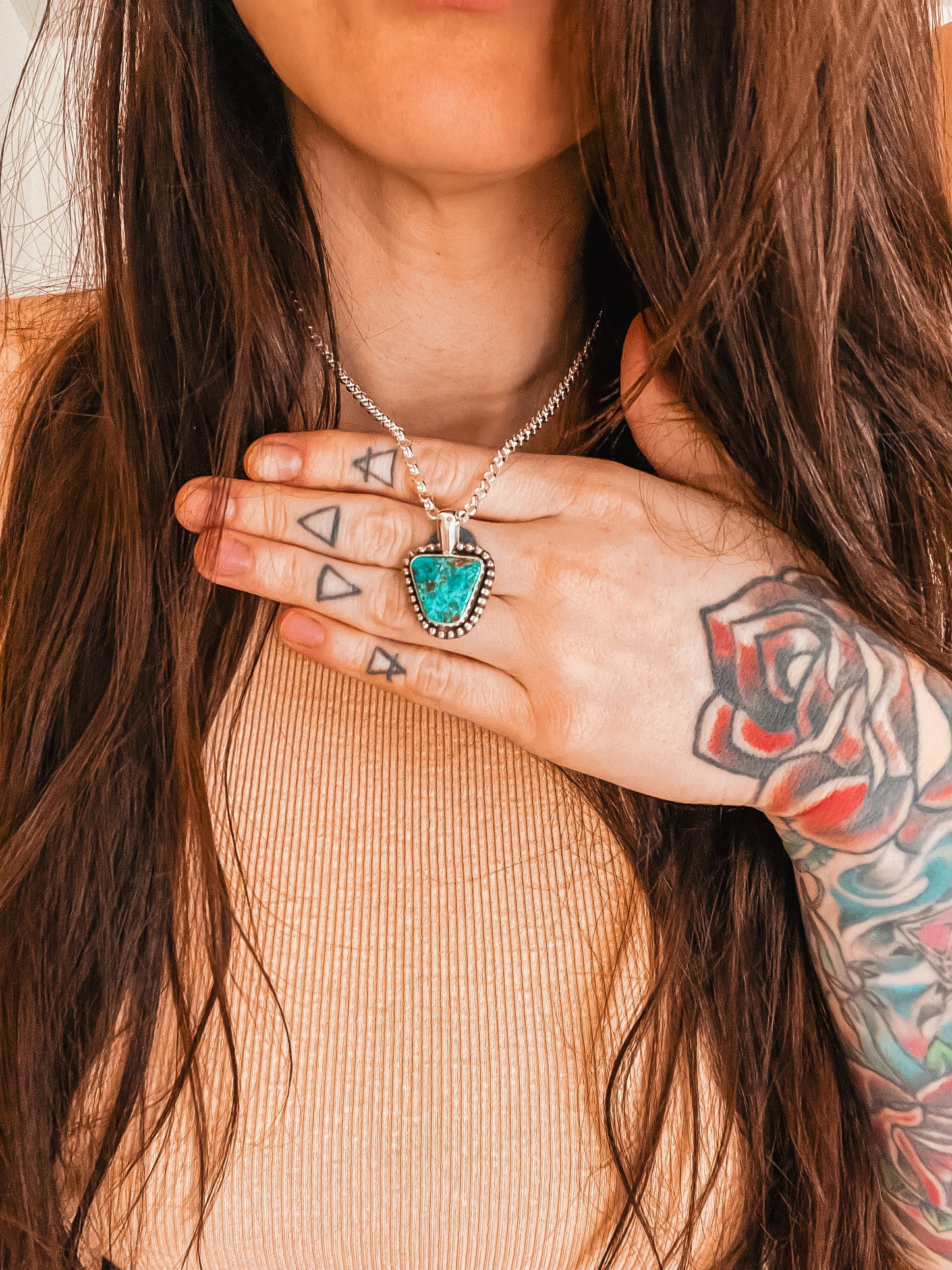 King Manassa Turquoise Pendant