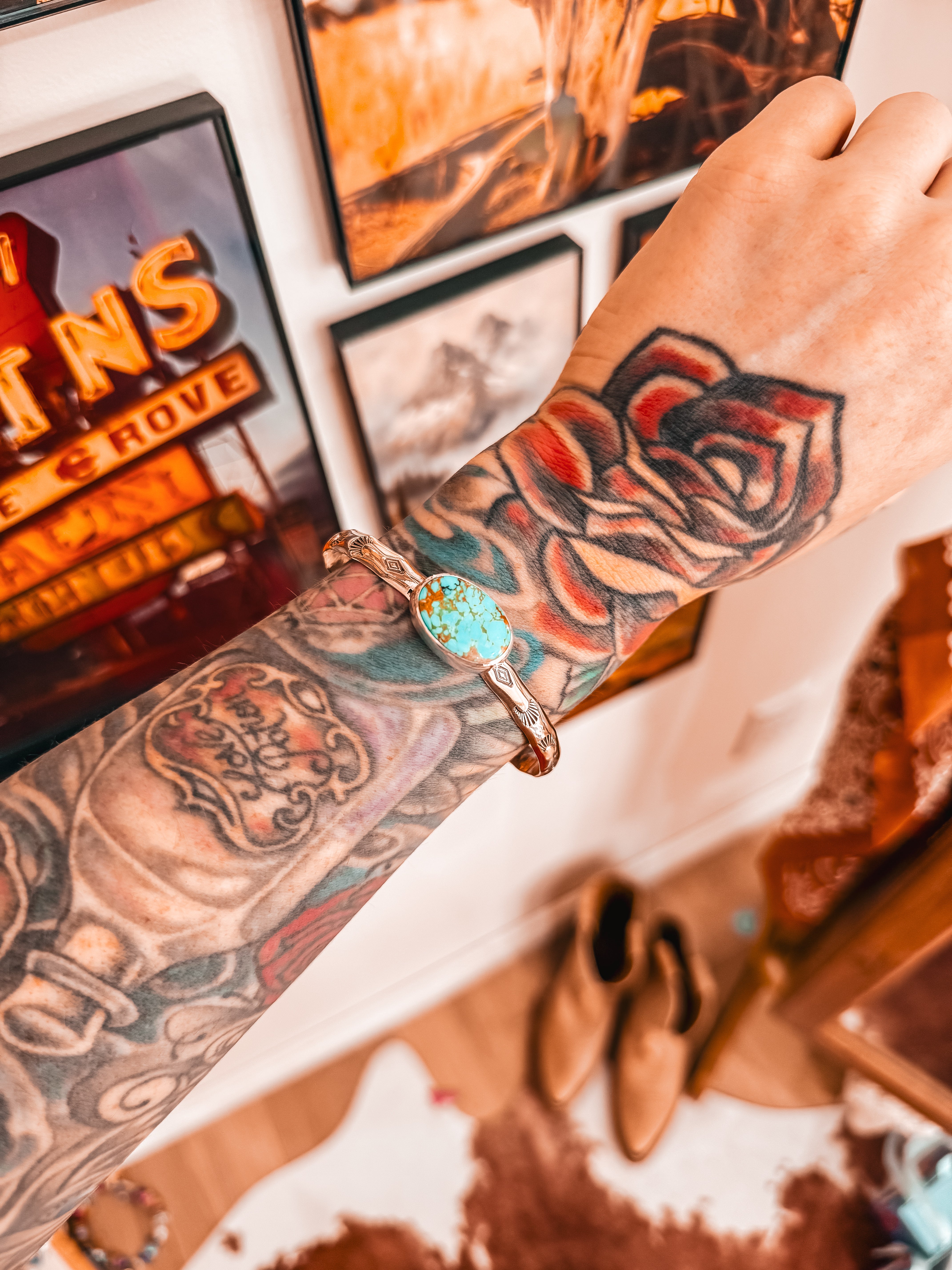 King Manassa Stamped Cuff (M/L)