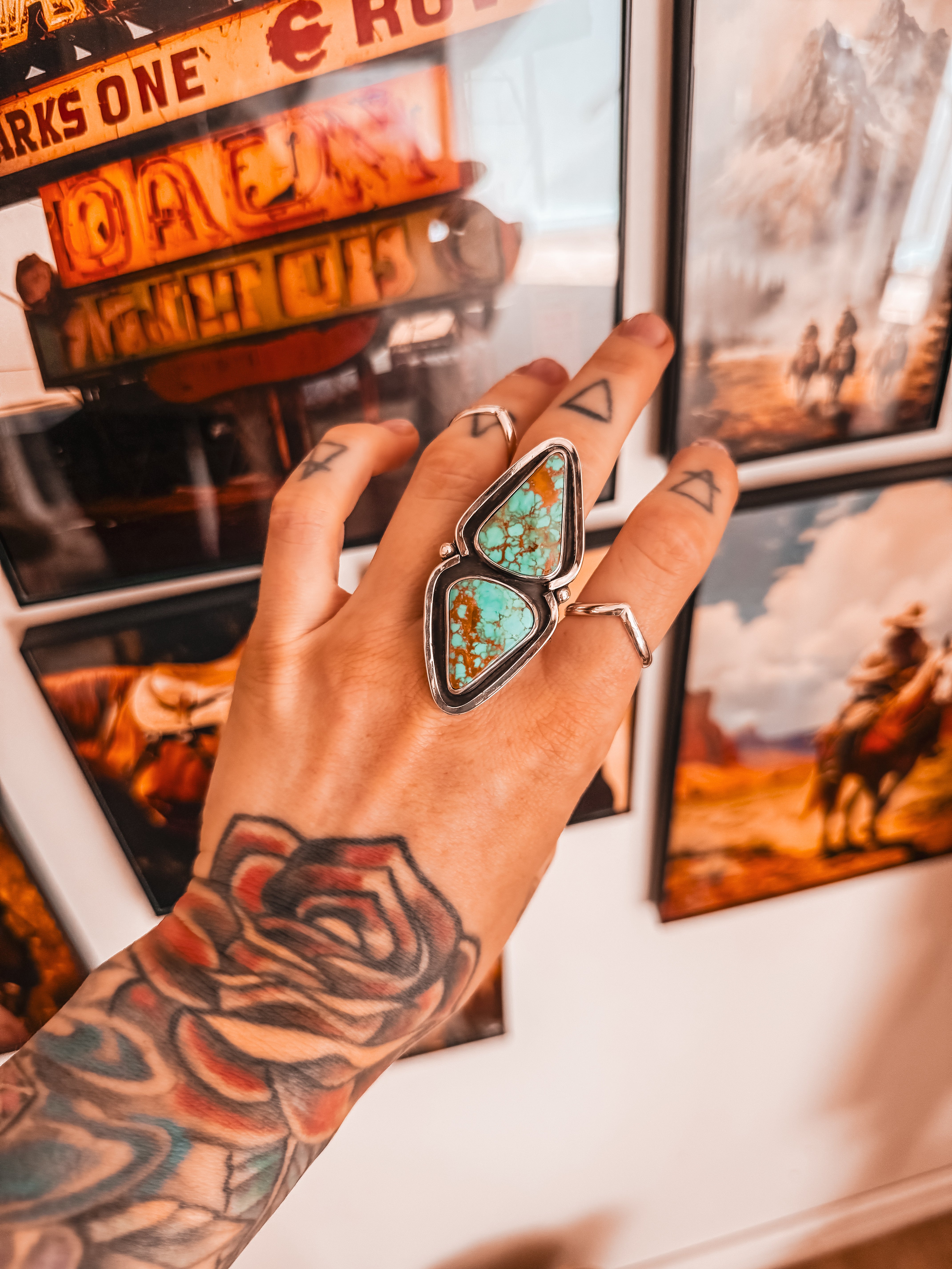 King Manassa Double Point Ring (size 9)