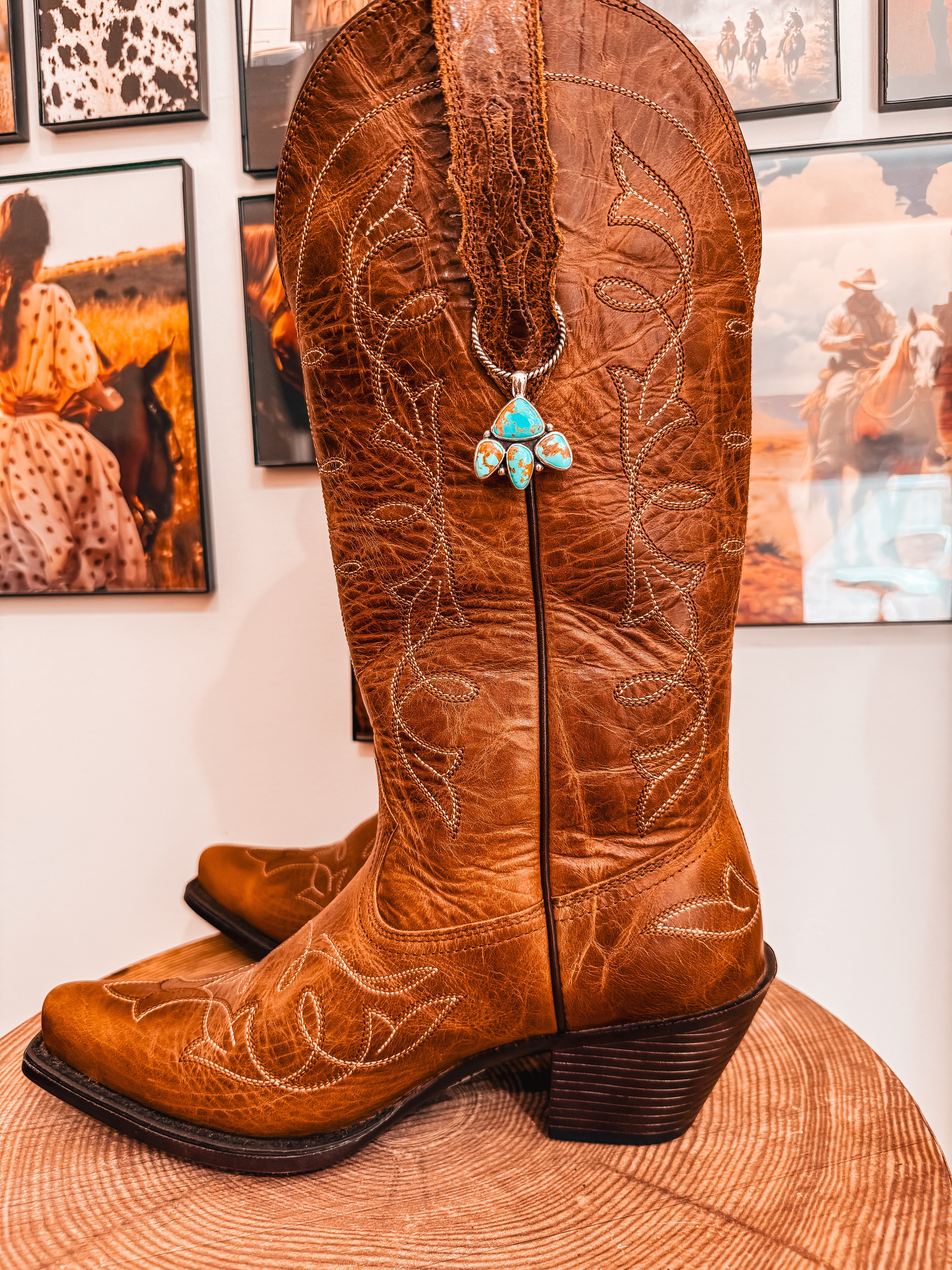 Turquoise Boot Charm