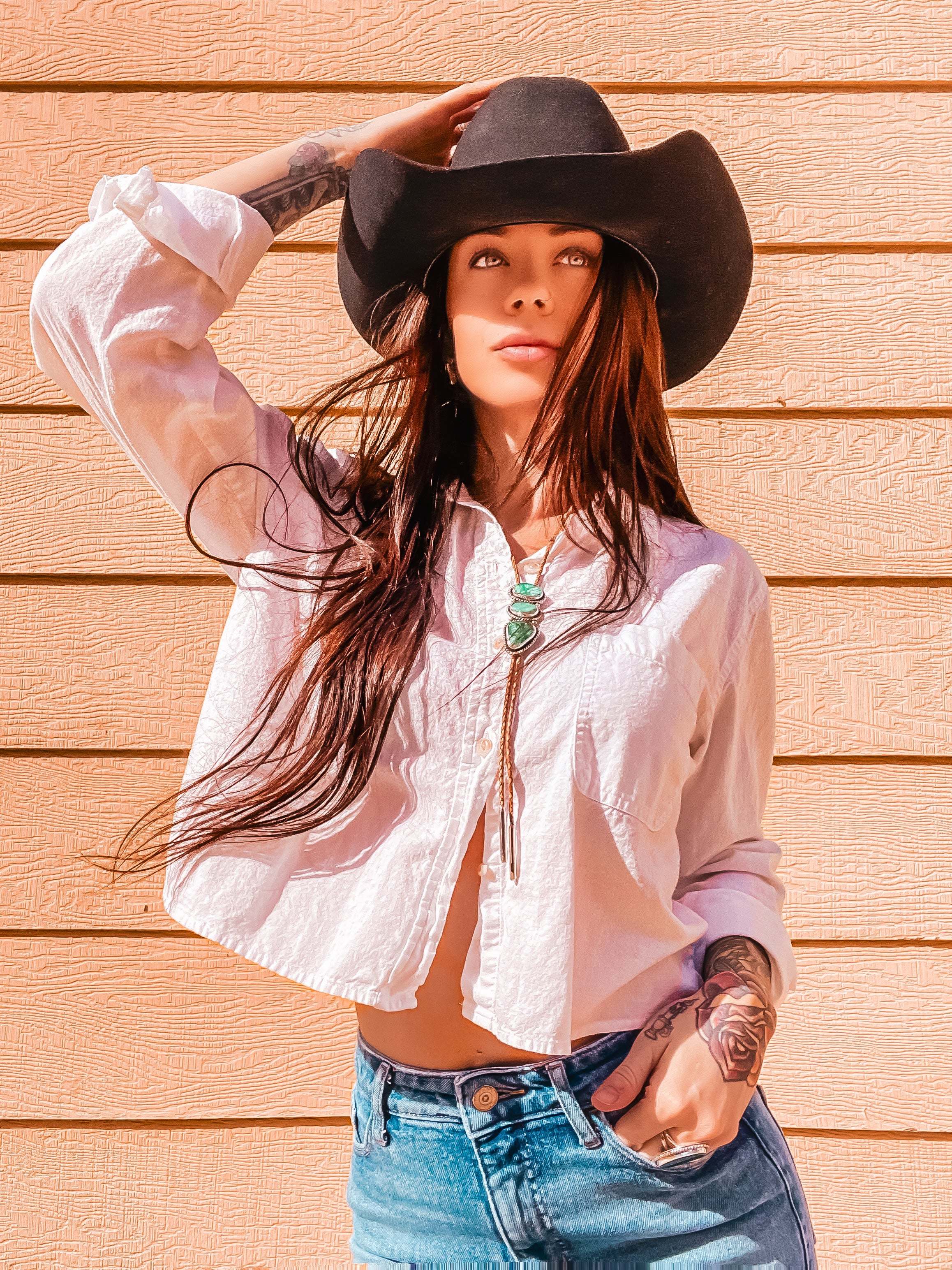 Broken Arrow Variscite Bolo Tie