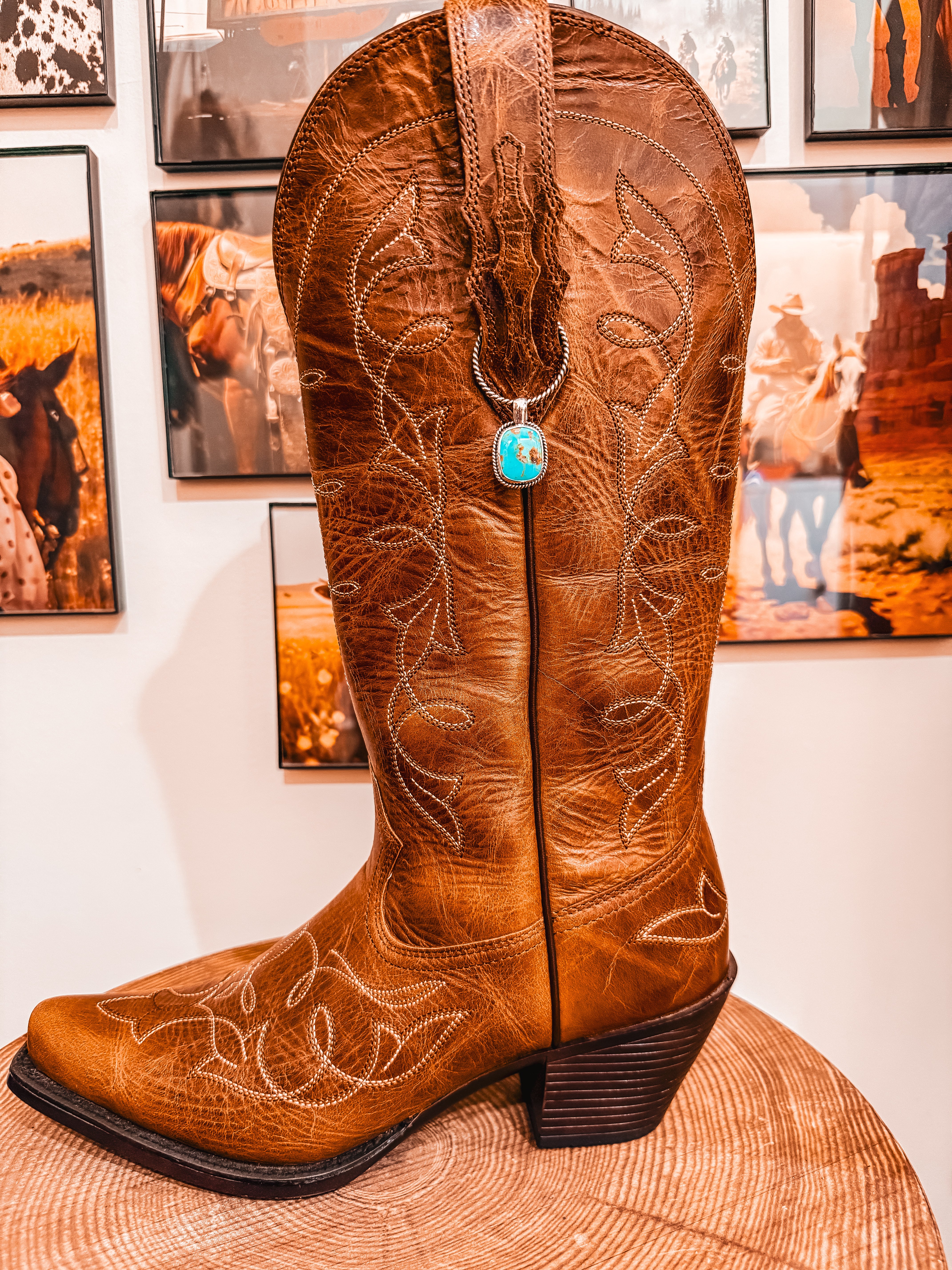 Turquoise Boot Charm