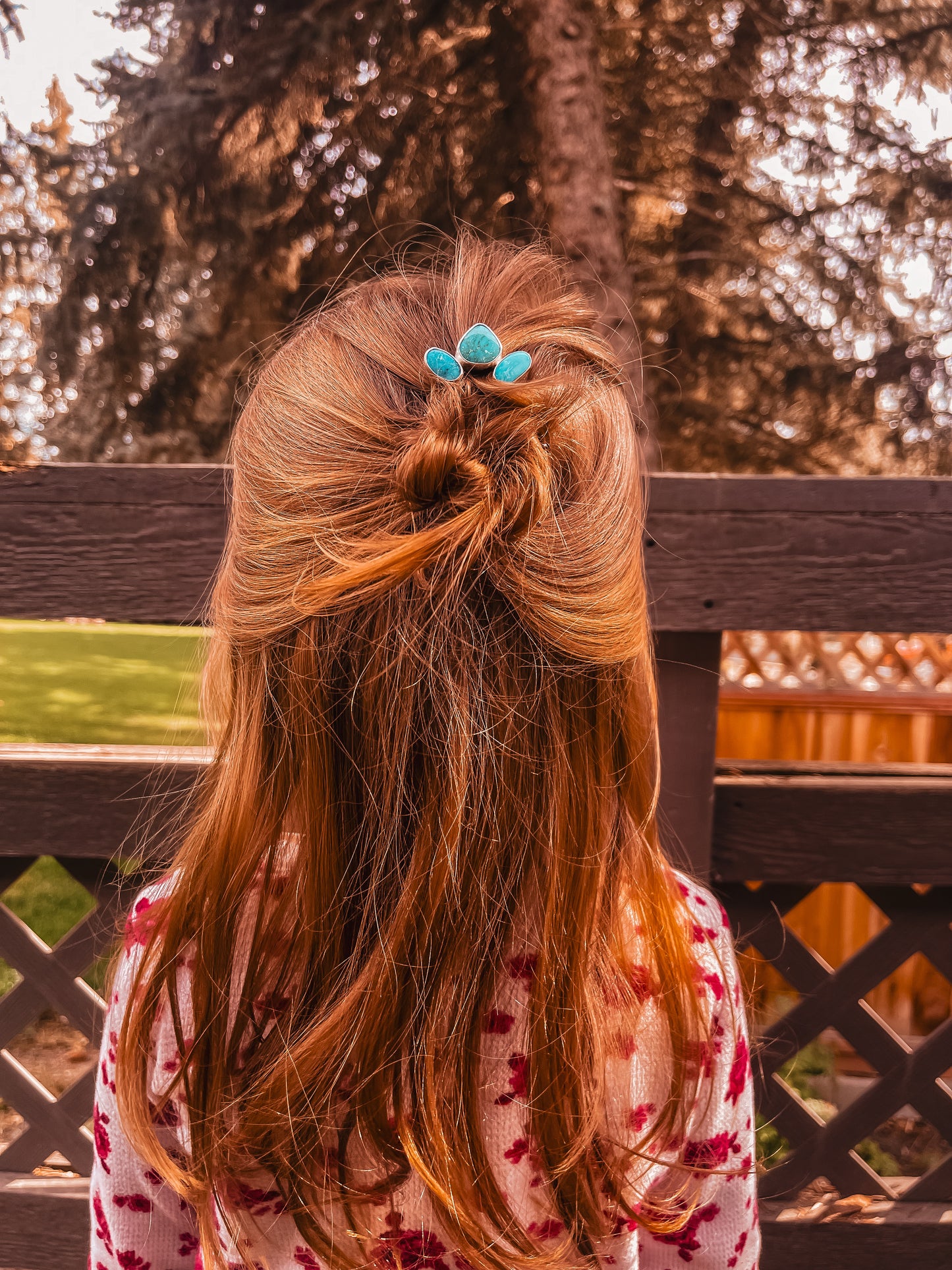 Turquoise Mountain Hair Pin