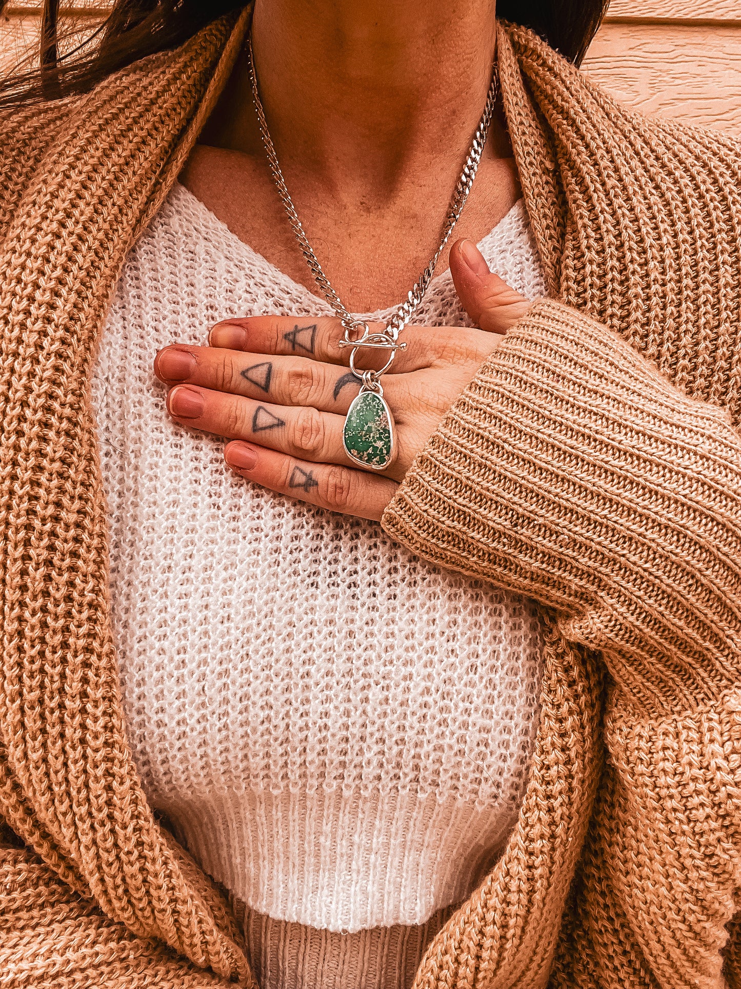 Sierra Bella Green Turquoise Toggle Necklace