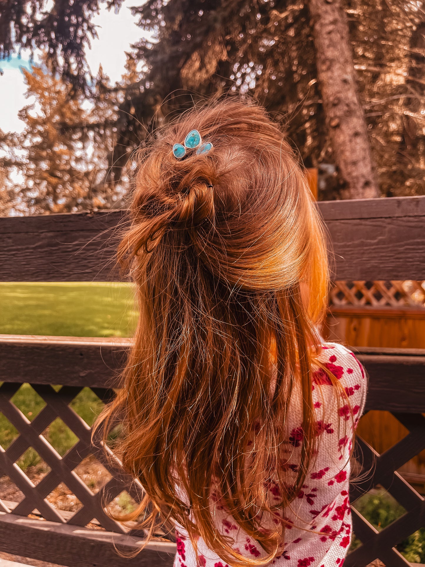 Turquoise Mountain Hair Pin