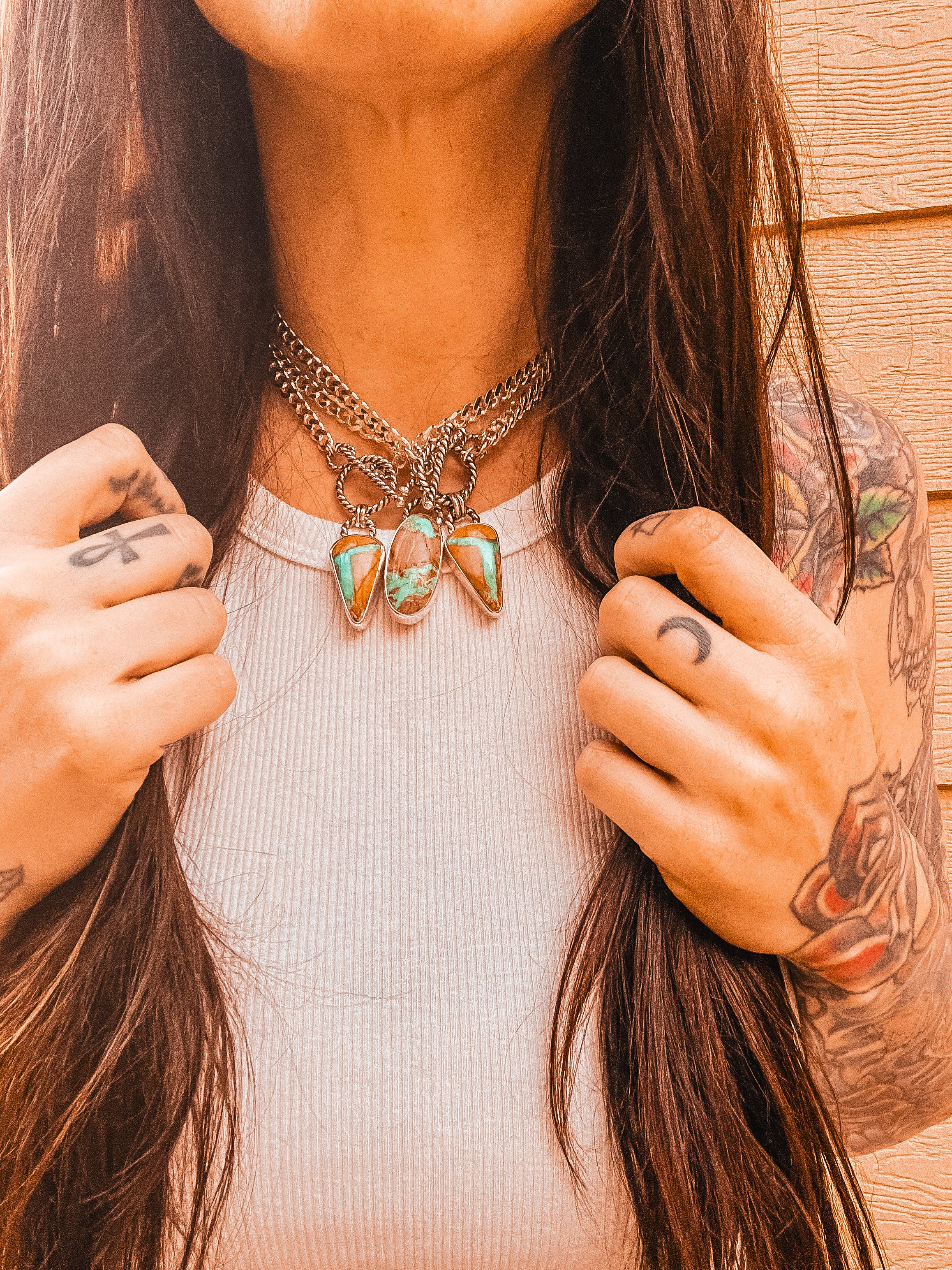 Royston Ribbon Toggle Choker Necklace