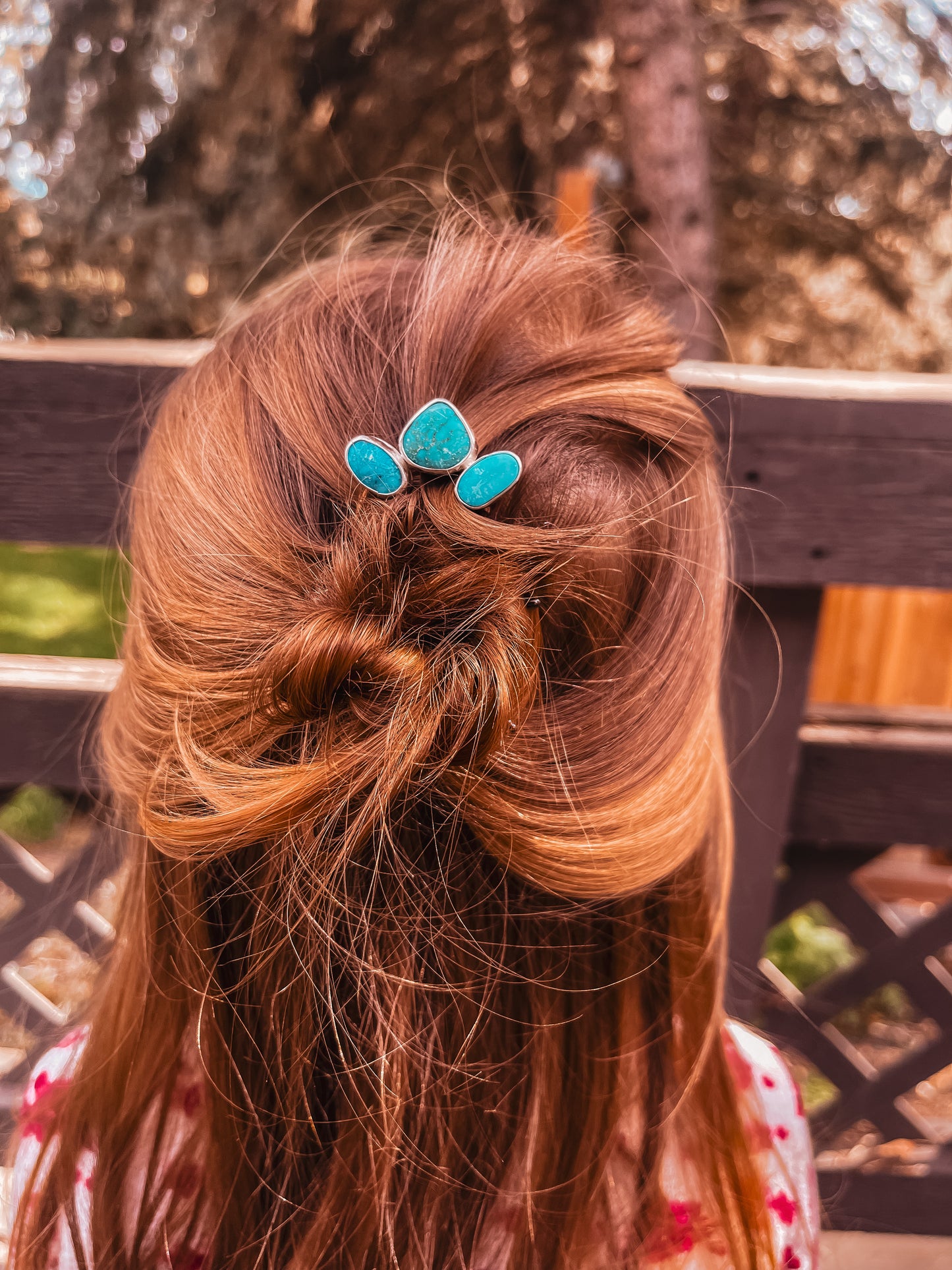 Turquoise Mountain Hair Pin