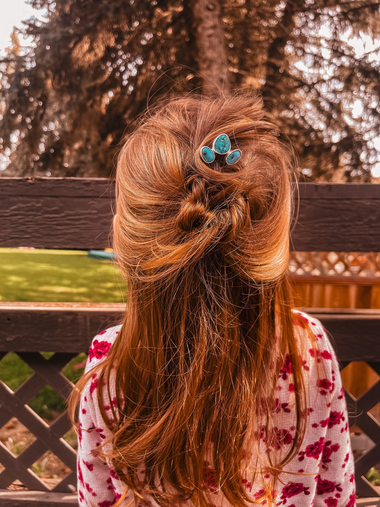 Turquoise Mountain Hair Pin