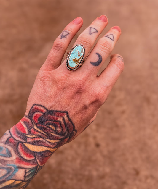 Single Stone Sierra Bella Turquoise Ring (size 6/6.5)